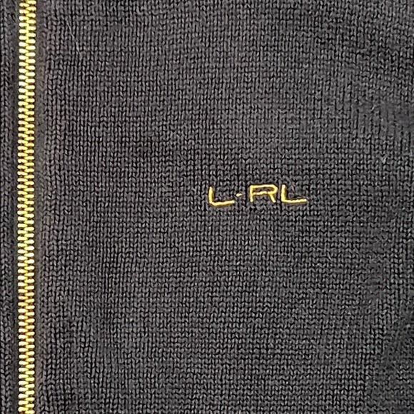 Lauren Ralph Lauren Navy Zip-Up Sweater - Picture 2 of 7